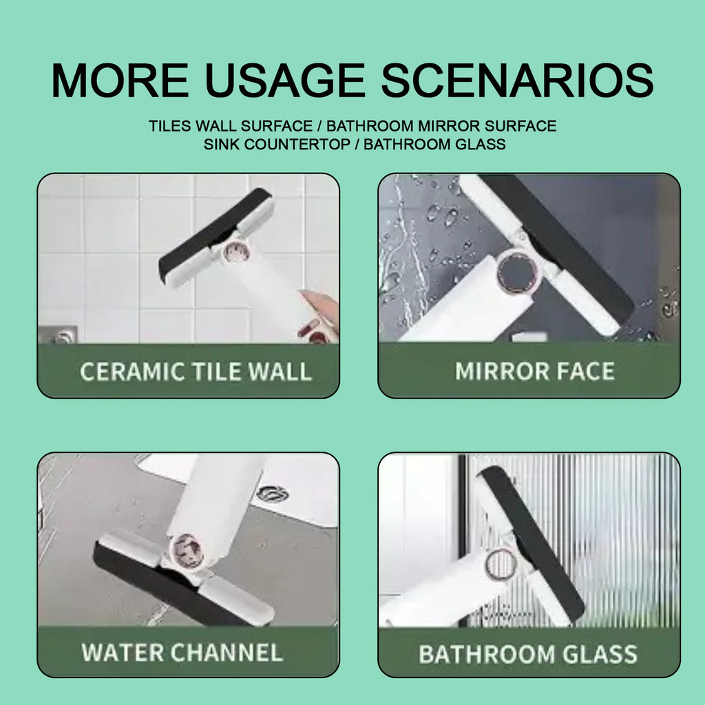 4707 Portable Self-squeeze Short Mop Mini Hand Wash-free Strong Absorbent Mop With 1 Cotton Head Cleaning Sponge For Bathroom Kitchens Table