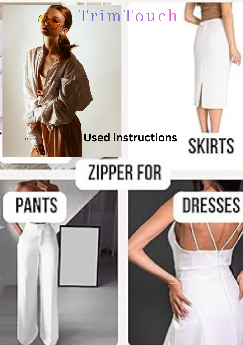 White Nylon Concealed Invisible Zipper for High-Fashion Garment Making, Boutique Dresses, Home Textiles, Cushions, and Bags Sewing, Handmade, Clothes, Garment  White, Pack of 50)